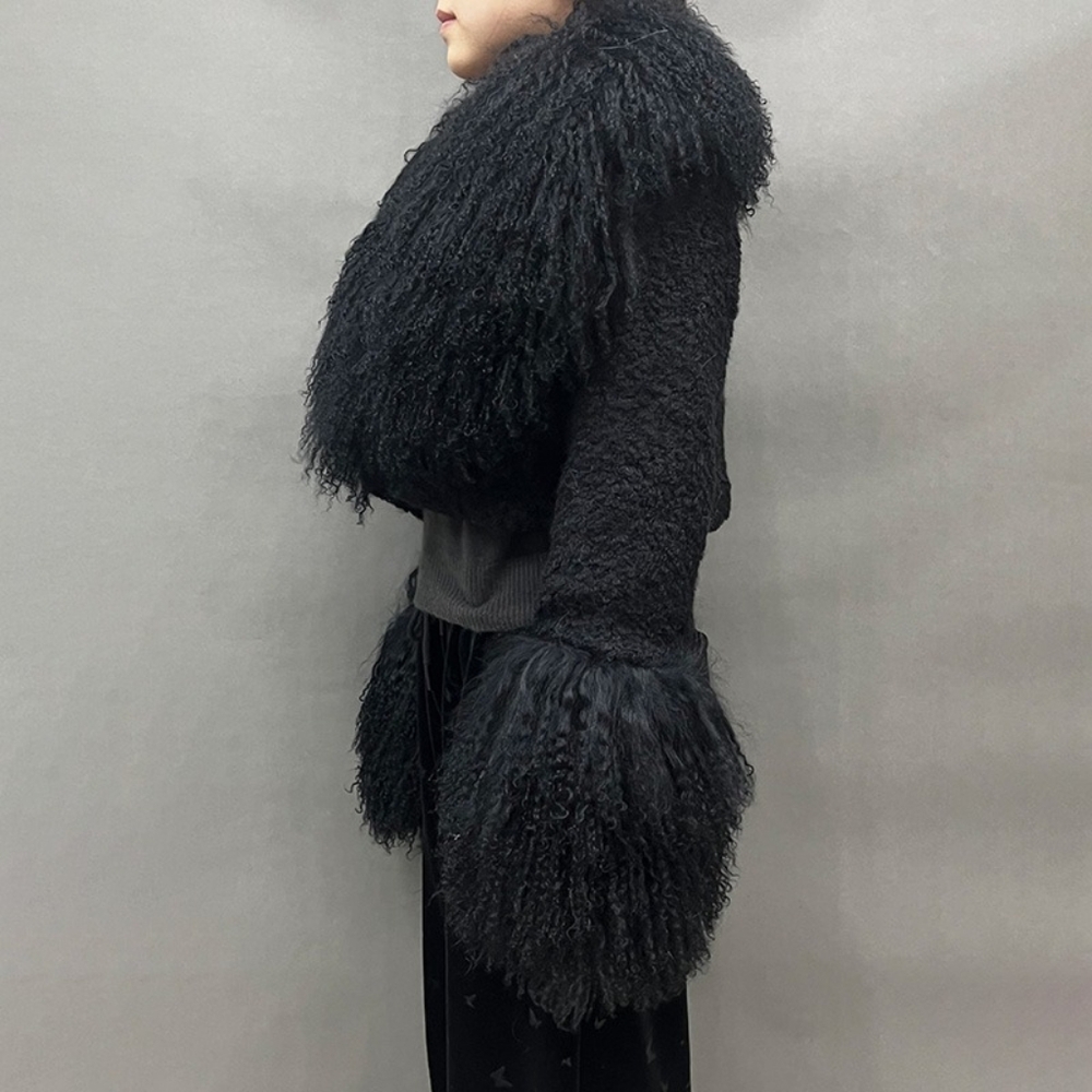 2025 Mongolian Fur Alpaca Coat - Picture 4 of 6